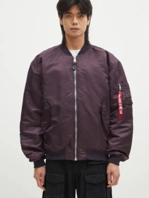 Alpha Industries kurtka bomber MA-1 CS męski kolor fioletowy przejściowa oversize 136136