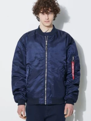 Alpha Industries kurtka bomber MA-1 CS męski kolor granatowy przejściowa oversize 136136