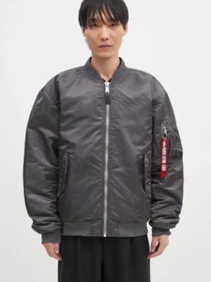 Alpha Industries kurtka bomber MA-1 CS męski kolor szary przejściowa oversize 136136