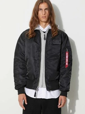 Alpha Industries kurtka bomber MA-1 D-Tec męski kolor czarny przejściowa 183110.03