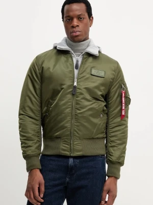 Alpha Industries kurtka bomber MA-1 D-Tec męski kolor zielony przejściowa 183110.257