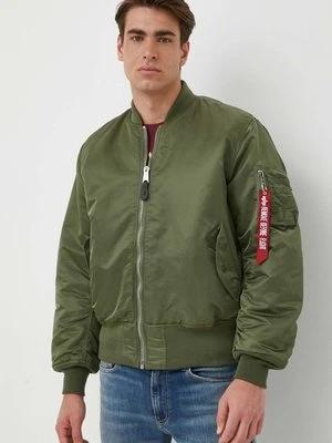 Alpha Industries kurtka bomber MA-1 męska kolor zielony przejściowa 100101.01