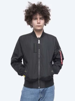 Alpha Industries kurtka bomber MA-1 Parachute męski kolor czarny przejściowa 116104.03-CZARNY