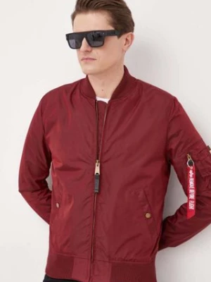 Alpha Industries kurtka bomber MA-1 TT kolor bordowy przejściowa 191103.184-Burgundy