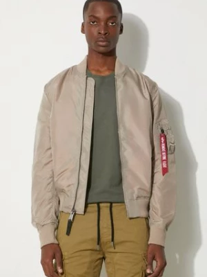 Alpha Industries kurtka bomber MA-1 TT męski kolor beżowy przejściowa