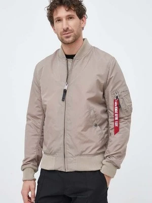 Alpha Industries kurtka bomber MA-1 TT męski kolor beżowy przejściowa