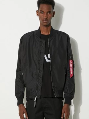 Alpha Industries kurtka bomber MA-1 TT męski kolor czarny przejściowa 191103.03