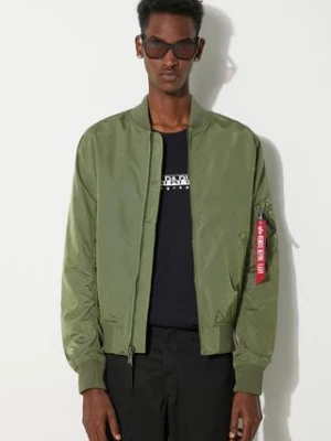 Alpha Industries kurtka bomber MA-1 TT męski kolor zielony przejściowa 191103.01