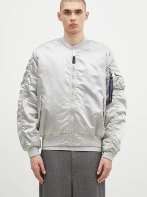 Alpha Industries kurtka bomber MA-1 UV męski kolor szary zimowa 146115UV