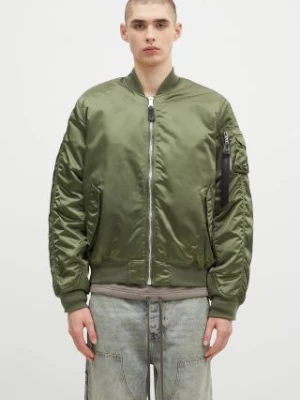 Alpha Industries kurtka bomber MA-1 UV męski kolor zielony zimowa 146115UV