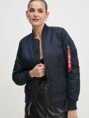 Alpha Industries kurtka bomber MA-1 VF 59 damski kolor granatowy przejściowa 133009.07-GRANATOWY