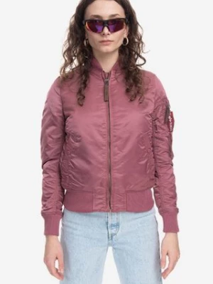 Alpha Industries kurtka bomber MA-1 VF 59 damski kolor różowy przejściowa 133009.60-ROZOWY