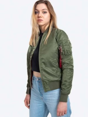 Alpha Industries kurtka bomber MA-1 VF 59 damski kolor zielony przejściowa 133009.01-ZIELONY