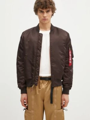 Alpha Industries kurtka bomber MA-1 VF 59 męski kolor brązowy przejściowa 191118