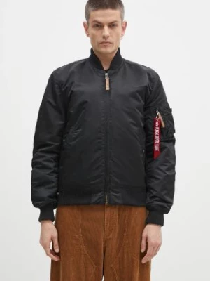 Alpha Industries kurtka bomber MA-1 VF 59 męski kolor czarny przejściowa 191118.03