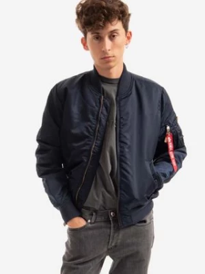 Alpha Industries kurtka bomber MA-1 VF 59 męski kolor granatowy przejściowa 191118.07