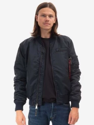 Alpha Industries kurtka bomber MA-1 VF Authentic Overdyed męski kolor granatowy przejściowa 108130.07-GRANATOWY