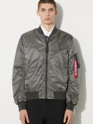 Alpha Industries kurtka bomber MA-1 VF LW Battlewash 106110 89 męski kolor czarny przejściowa 106110.89-CZARNY