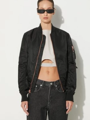 Alpha Industries kurtka bomber MA-1 VF LW damski kolor czarny przejściowa 156001.209-CZARNY