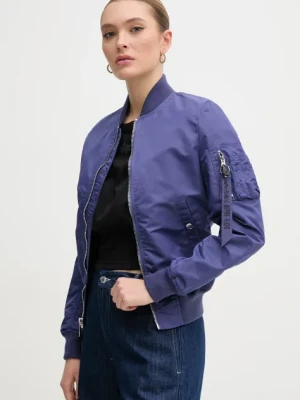 Alpha Industries kurtka bomber MA-1 VF LW damski kolor fioletowy przejściowa