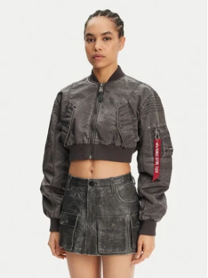 Alpha Industries Kurtka bomber MA-1 Vintage 156002 Szary Regular Fit