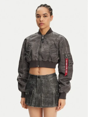 Alpha Industries Kurtka bomber MA-1 Vintage 156002 Szary Regular Fit