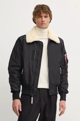 Alpha Industries kurtka bomber męski kolor czarny zimowa