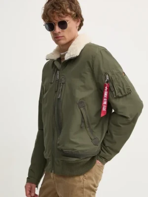 Zdjęcie produktu Alpha Industries kurtka bomber męski kolor zielony zimowa 148128