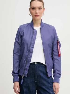 Alpha Industries kurtka MA-1 TT Wmn kolor fioletowy przejściowa 141041