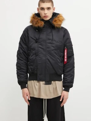 Alpha Industries kurtka N-2B Heritage kolor czarny zimowa oversize 100105