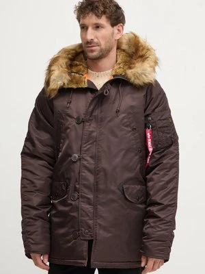 Alpha Industries kurtka N-3B VF 59 męska kolor brązowy zimowa 103141