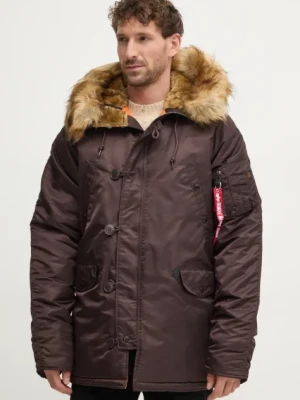 Alpha Industries kurtka N-3B VF 59 męska kolor brązowy zimowa 103141