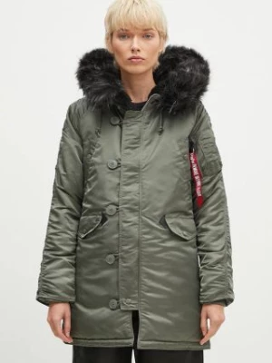 Alpha Industries kurtka N-3B VF 59 Wmn damska kolor zielony zimowa 113007