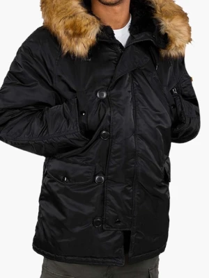 Alpha Industries kurtka N3B męska kolor czarny zimowa 100106.03