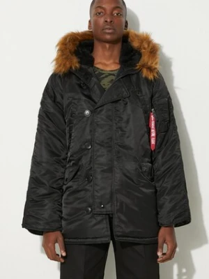 Alpha Industries kurtka N3B męska kolor czarny zimowa 100106.03