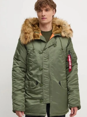 Alpha Industries kurtka N3B VF 59 męska kolor zielony zimowa 103141.01