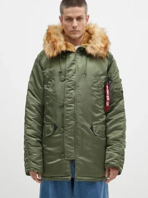 Alpha Industries kurtka N3B VF 59 męska kolor zielony zimowa 103141.01