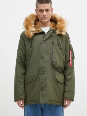 Alpha Industries kurtka Polar Jacket męska kolor zielony zimowa 123144.257