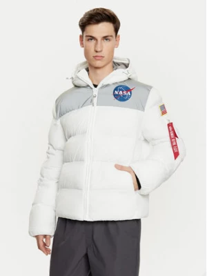 Alpha Industries Kurtka puchowa 148135 Biały Regular Fit