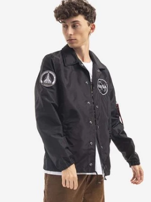 Alpha Industries kurtka x Nasa męska kolor czarny przejściowa 126137.03-CZARNY