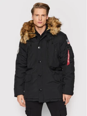 Alpha Industries Kurtka zimowa 123144 Czarny Regular Fit