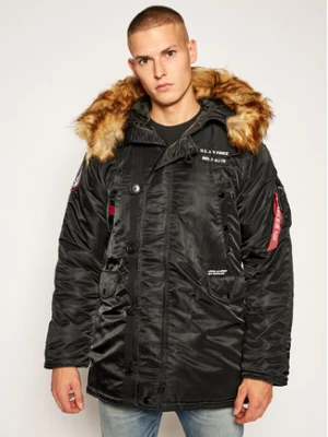 Alpha Industries Kurtka zimowa N3B Airborne 188141 Czarny Regular Fit