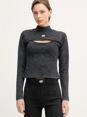 Alpha Industries longsleeve damskie bawełniane z elastanem World Cut Out Longsleeve W