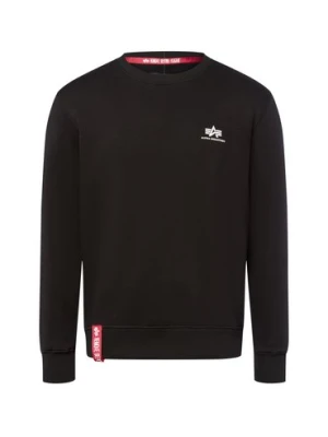 Alpha Industries Męska bluza nierozpinana Mężczyźni Bawełna czarny jednolity,
