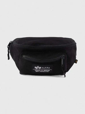 Alpha Industries nerka Torba Alpha Industries Big Waist Bag 126909 03 kolor czarny 126909.03-CZARNY