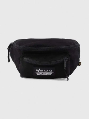 Alpha Industries nerka Torba Alpha Industries Big Waist Bag 126909 03 kolor czarny 126909.03-CZARNY