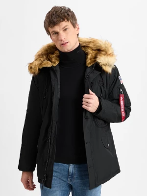 Zdjęcie produktu Alpha Industries Parka męska - N-3B Mężczyźni Sztuczne włókno czarny jednolity,