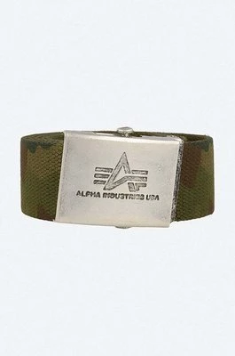 Alpha Industries pasek Heavy Duty Belt kolor zielony 100906.12-ZIELONY