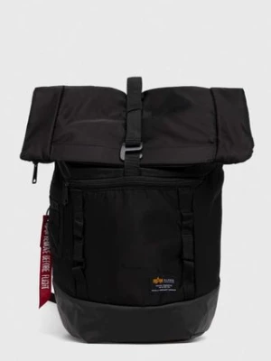 Alpha Industries plecak kolor czarny duży gładki 126941.03-Black