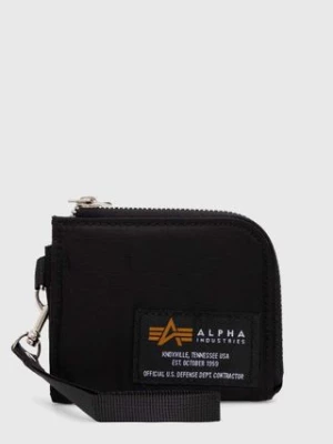 Alpha Industries portfel Label Wallet kolor czarny 108957